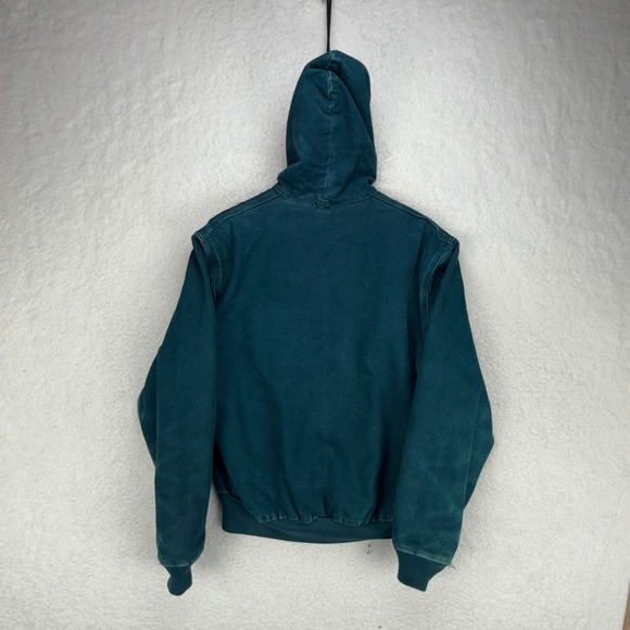 Carhartt Active Quilt Lined Jacket Mens Medium J06 DTL Dark Teal - Picture 2 of 16